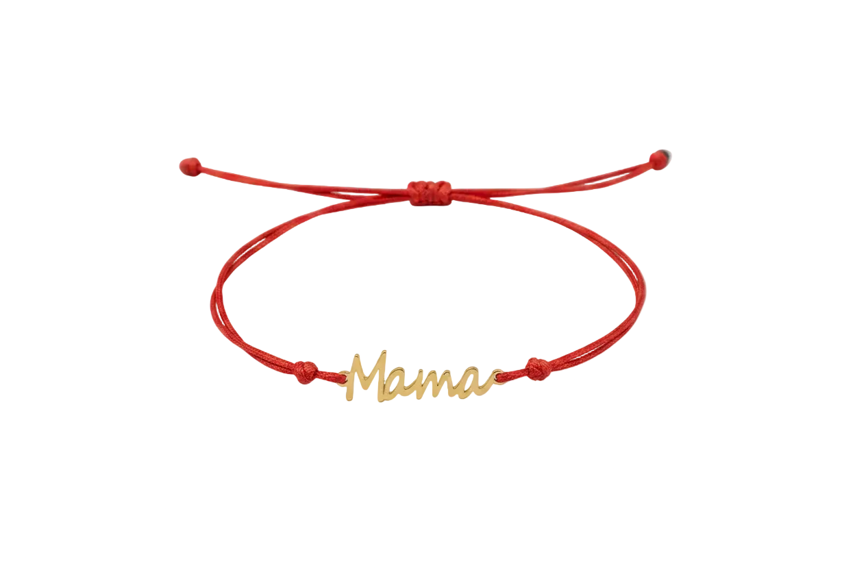Mama Armband rot gold
