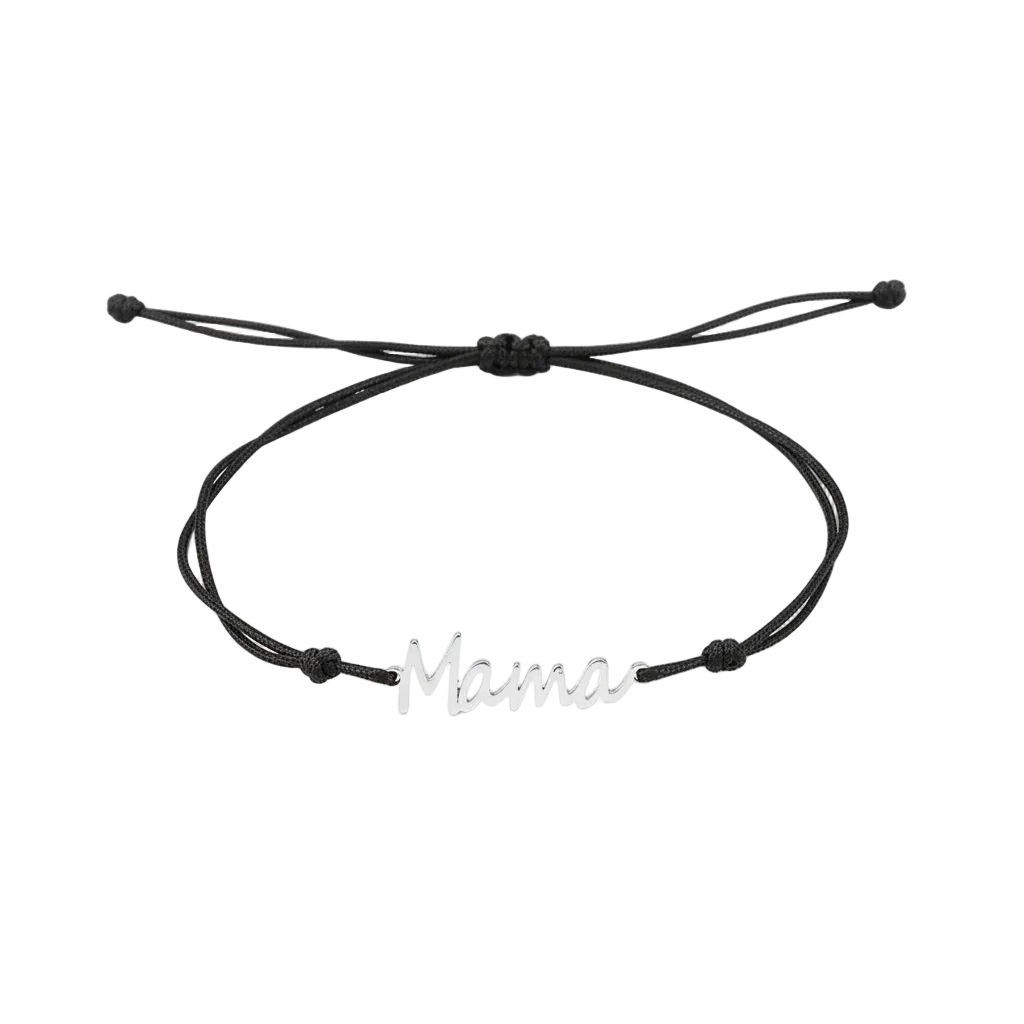 Schwarzes Band silber